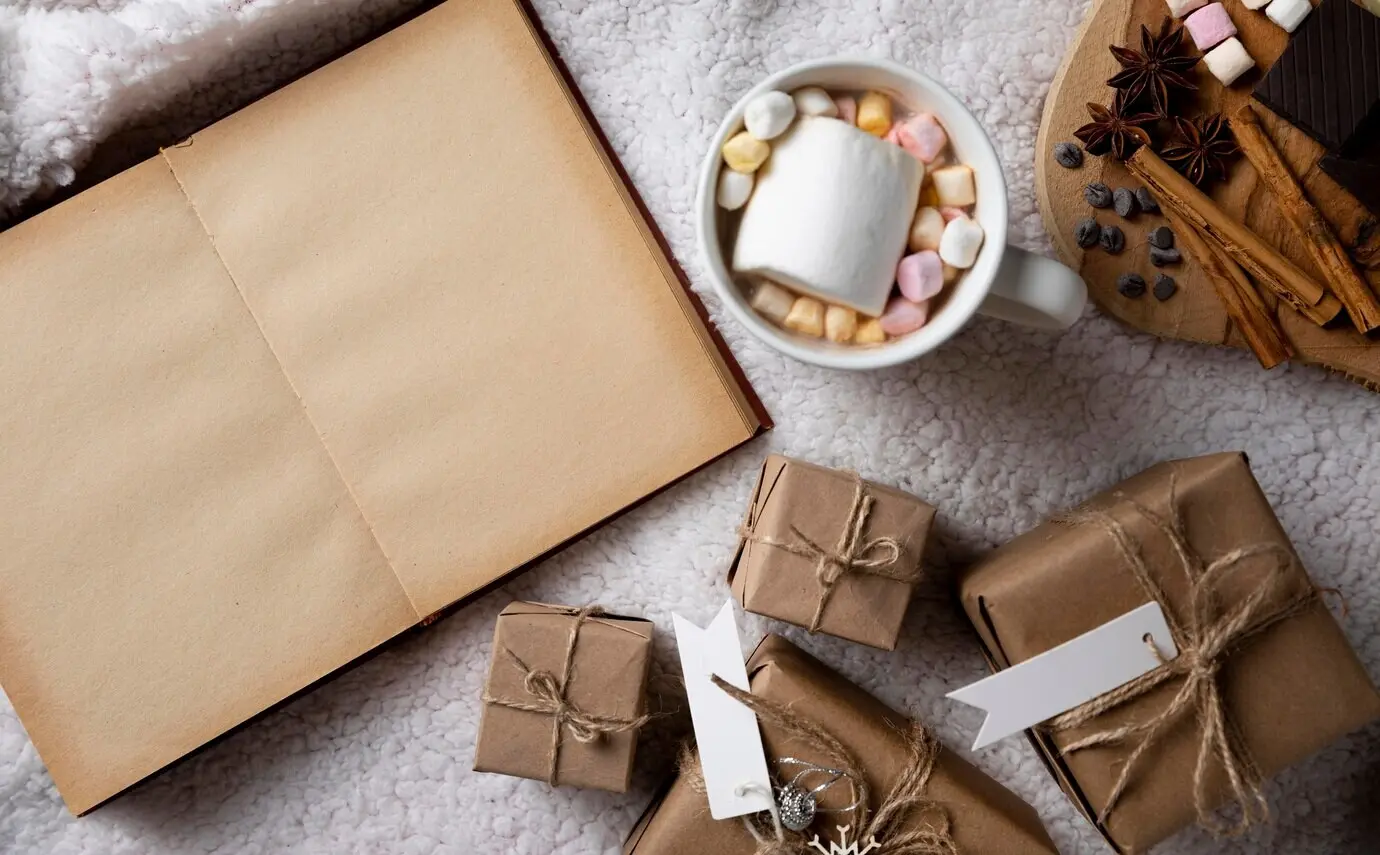 Композиция из зимних элементов хюгге